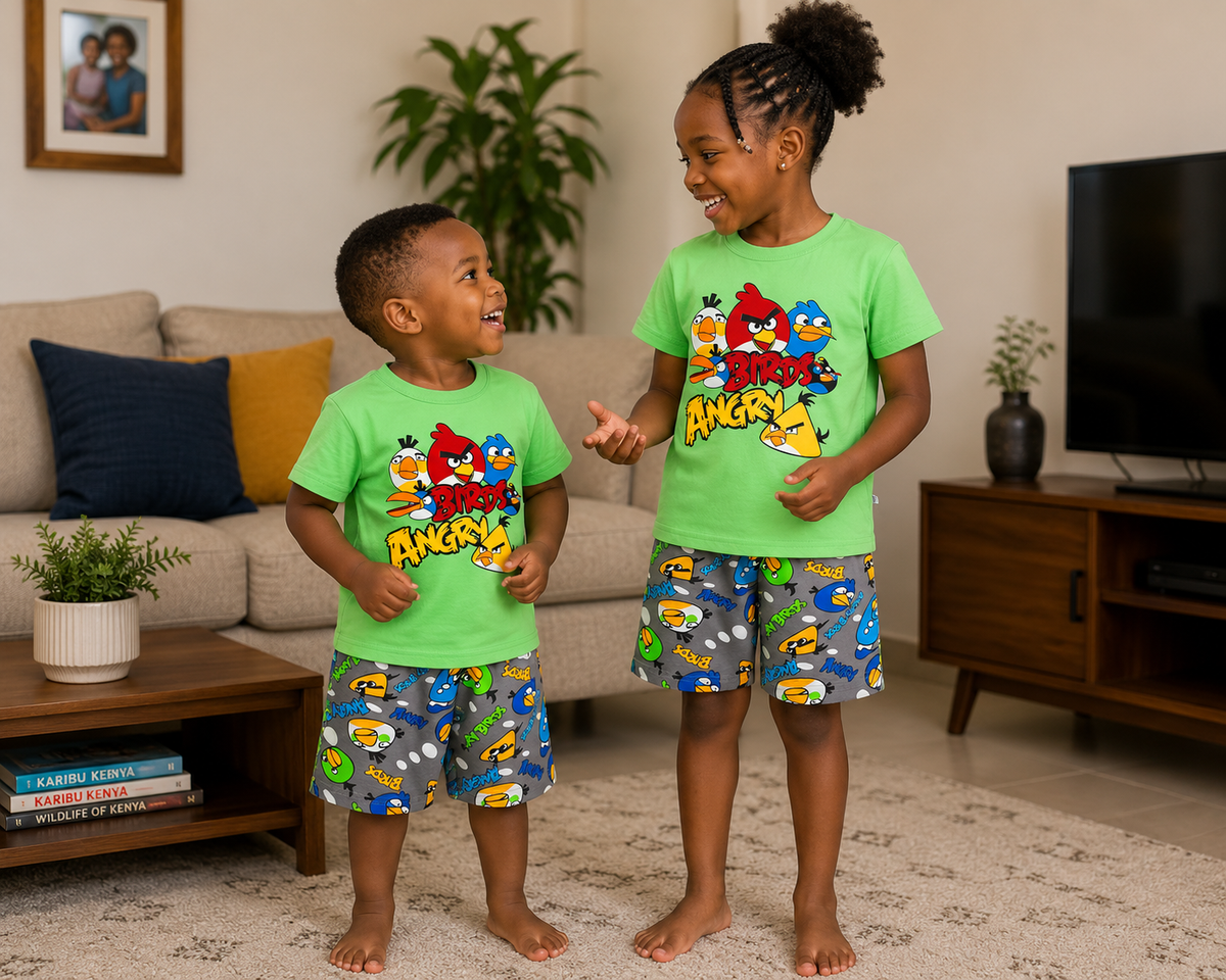 Cotton Pajamas -   Angry birds Shorts