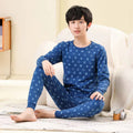Cotton Pajamas - Blue Monogram