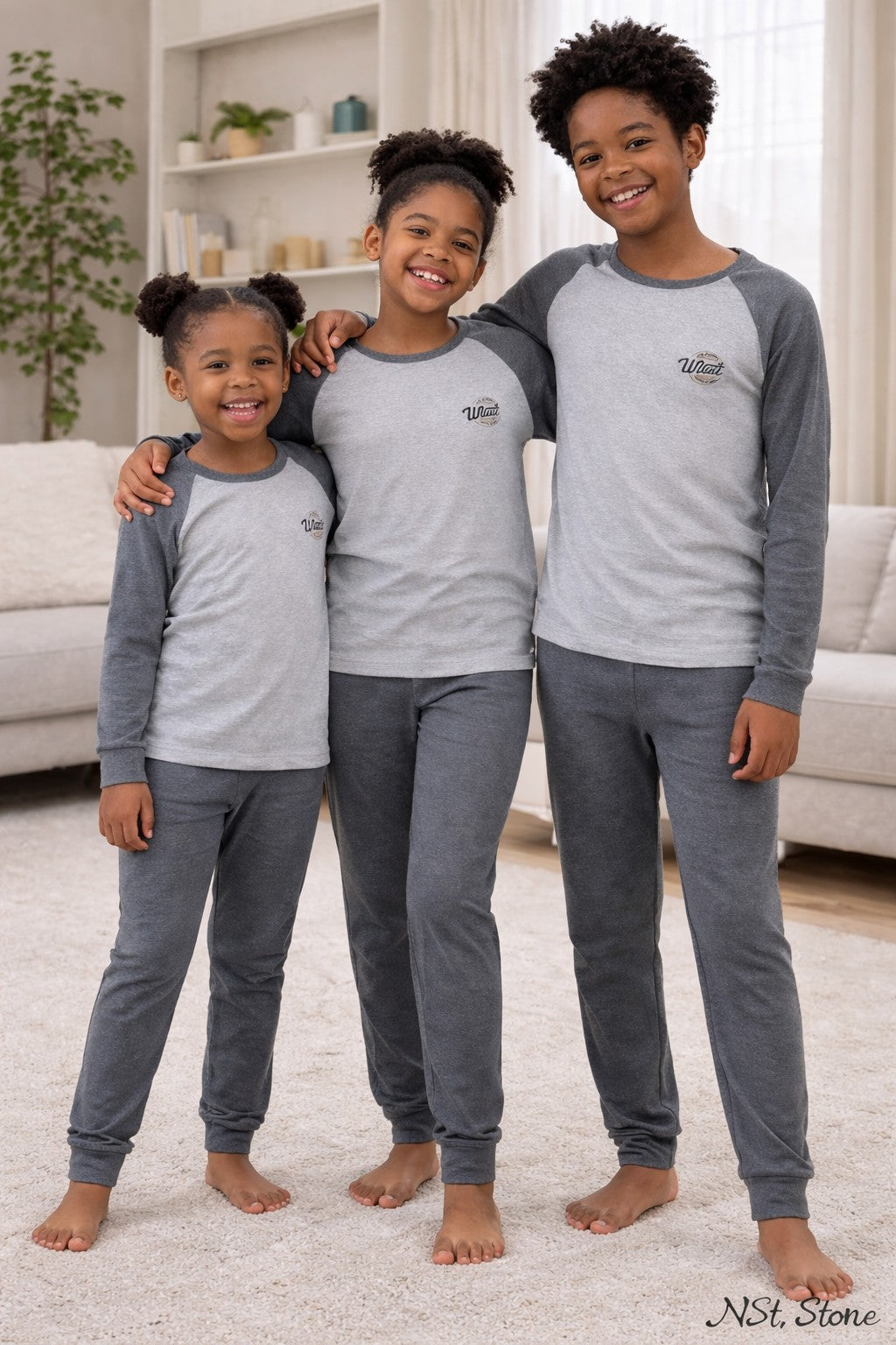 Cotton Pajamas - Grey