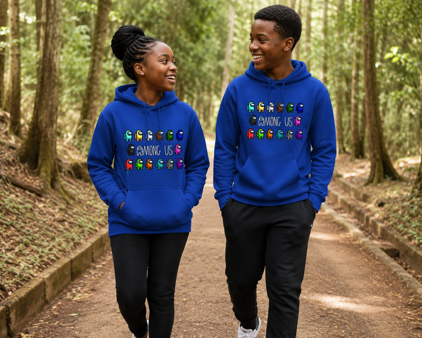 Hoodie  - Among us in Blue