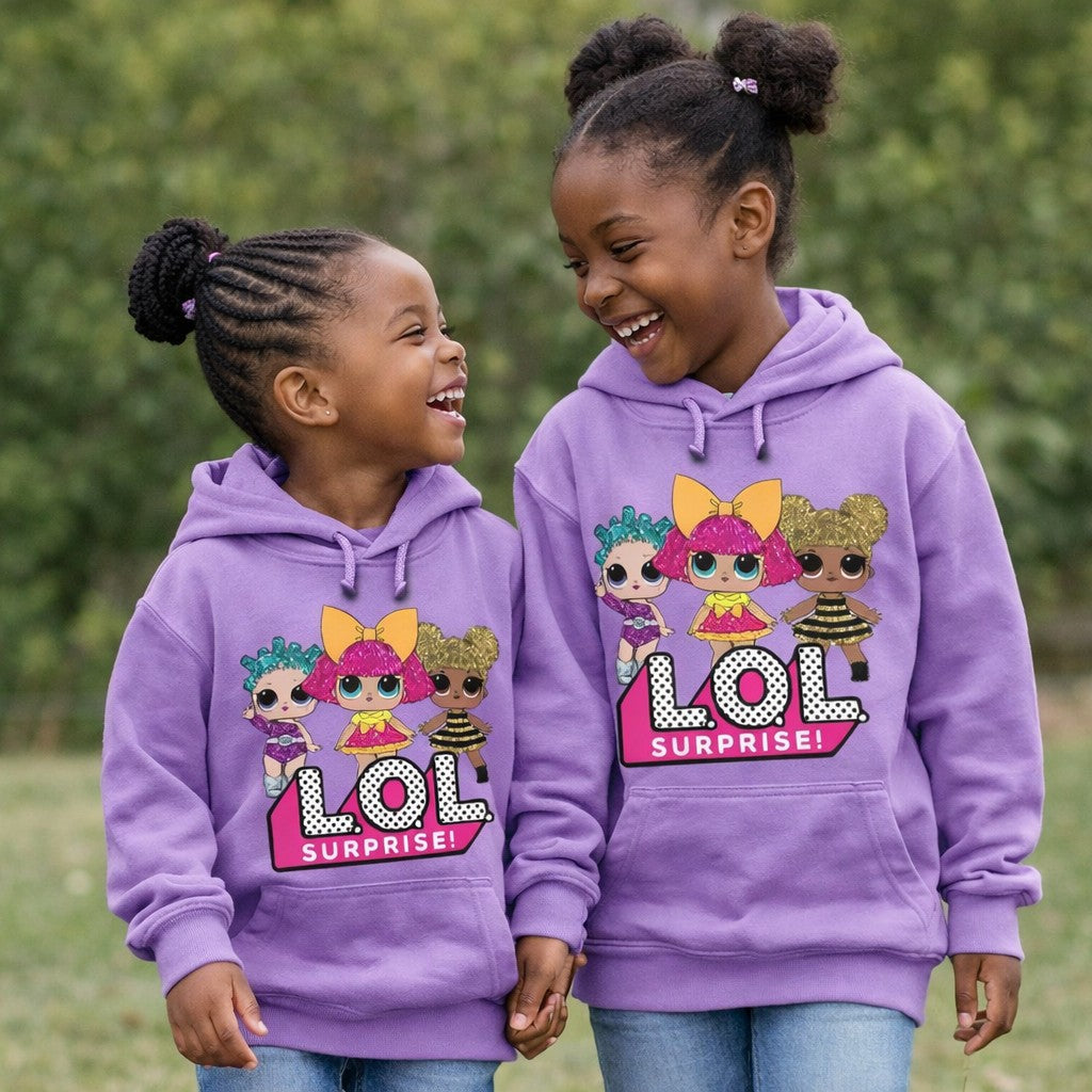 Hoodie  - LOL in purple