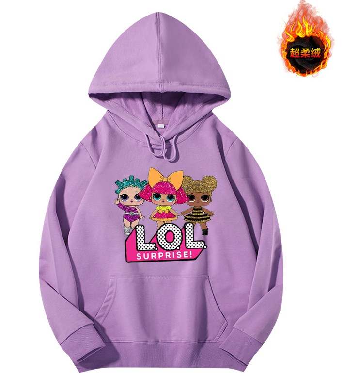 Hoodie  - LOL in purple