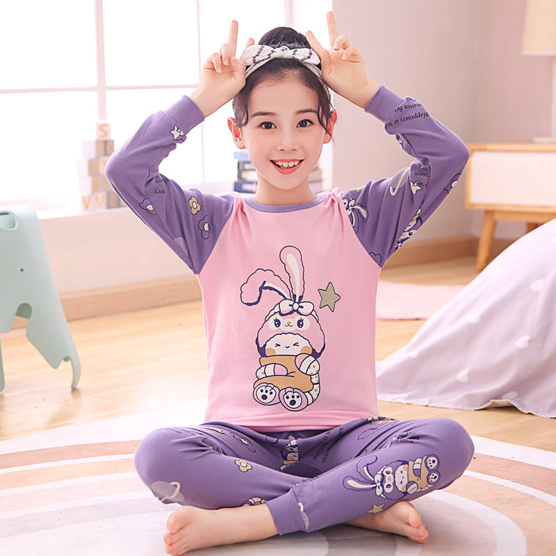Cotton Pajamas - Purple Bunny