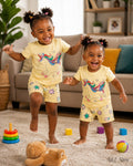 Cotton Pajamas -  Unicorn in yellow